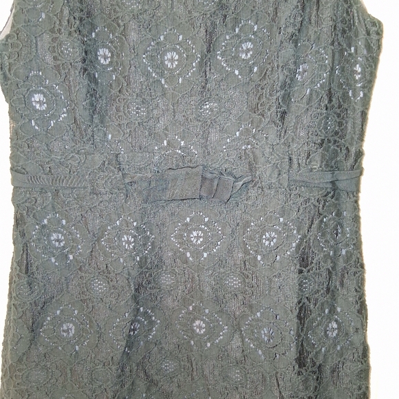 Evan Picone Black Lace Sheath Dress - Picture 3 of 7